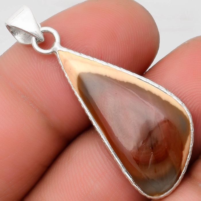 Natural Imperial Jasper - Mexico Pendant SDP110802 P-1053, 13x28 mm