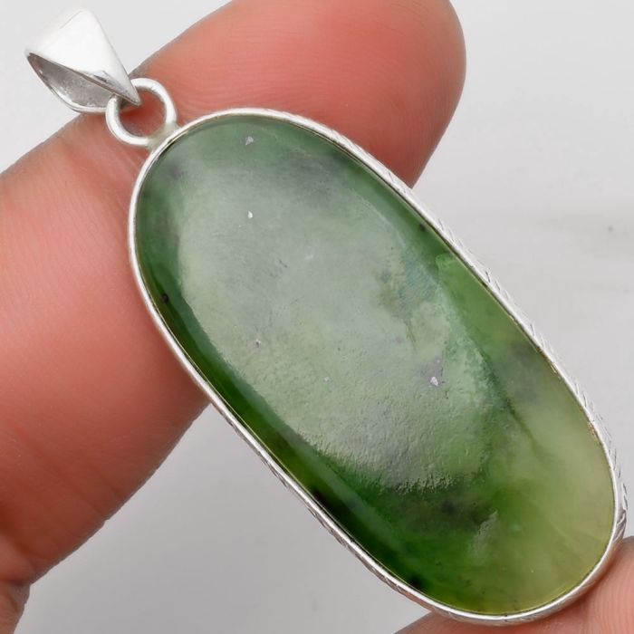 Natural Chrome Chalcedony Pendant SDP110804 P-1053, 18x29 mm