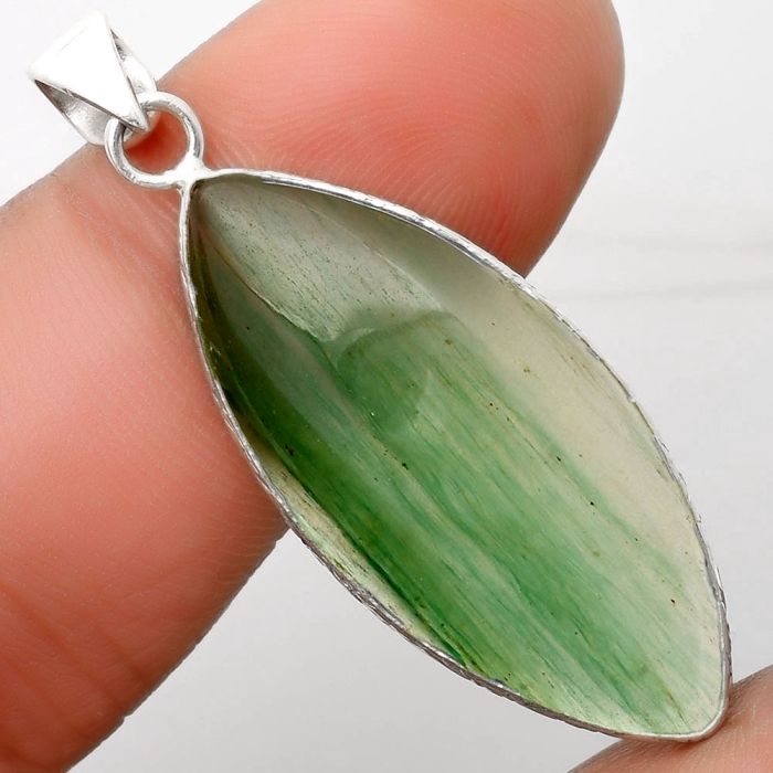 Natural Green Aventurine Pendant SDP110864 P-1053, 15x34 mm