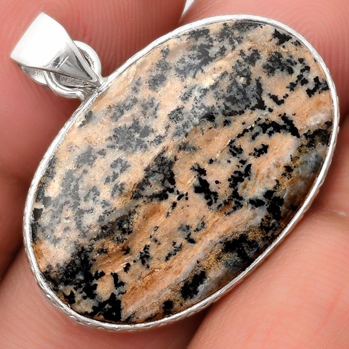 Natural Russian Honey Dendrite Opal Pendant SDP110887 P-1053, 18x28 mm