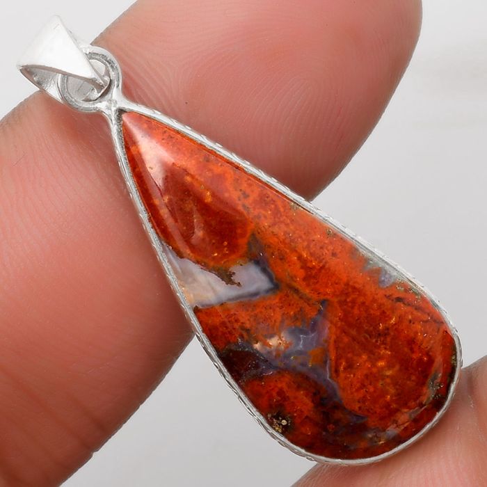 Natural Rare Cady Mountain Agate Pendant SDP110913 P-1053, 14x30 mm