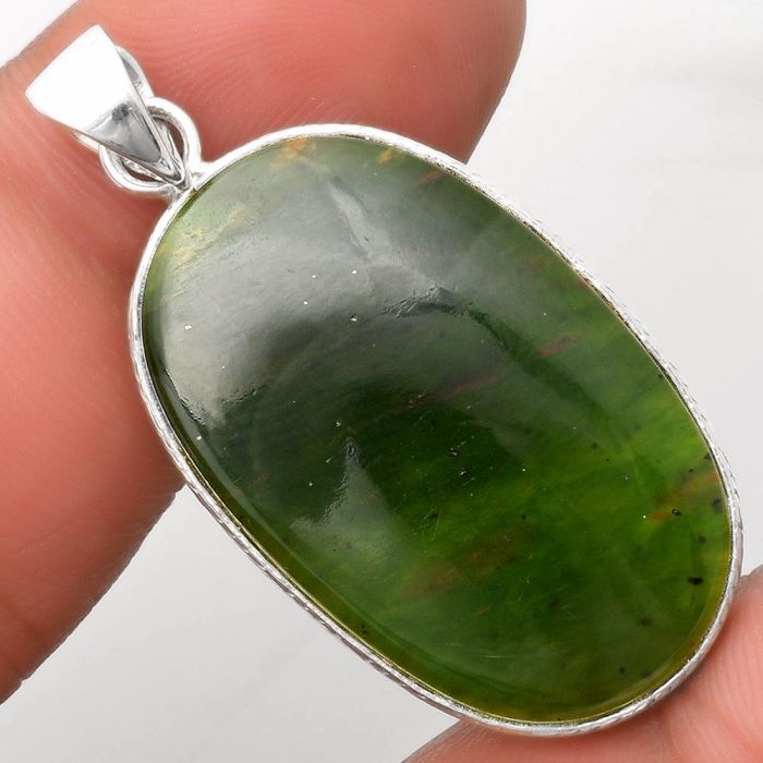 Natural Chrome Chalcedony Pendant SDP110945 P-1053, 19x31 mm