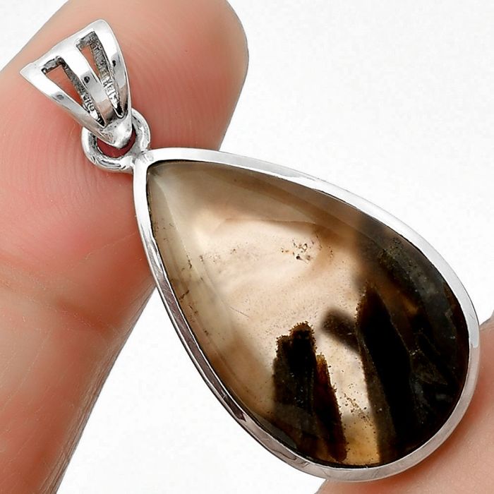 Natural Tube Agate - Turkish Pendant SDP111127 P-1002, 15x25 mm