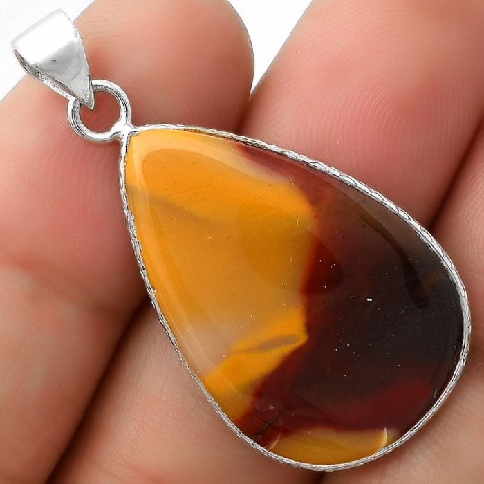 Natural Red Mookaite Pendant SDP111285 P-1053, 19x29 mm