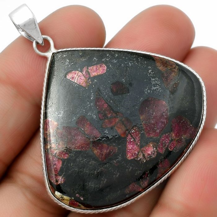 Natural Russian Eudialyte Pendant SDP112370 P-1053, 36x40 mm