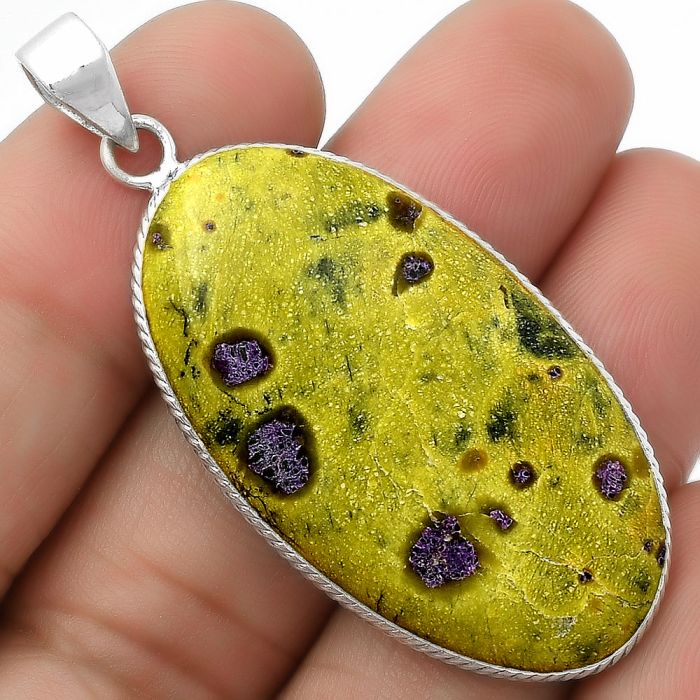 Natural Stichtite Pendant SDP112513 P-1053, 22x39 mm