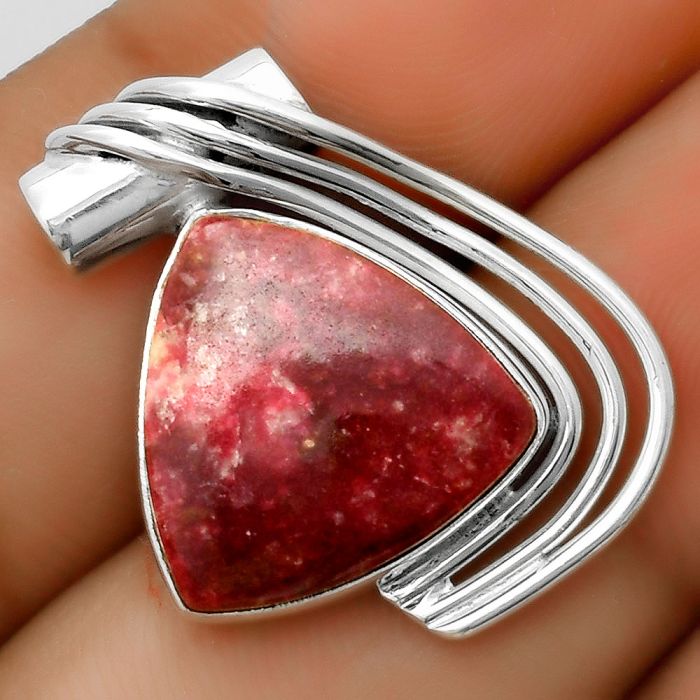 Natural Pink Thulite - Norway Pendant SDP112732 P-1432, 16x16 mm