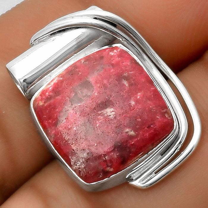 Natural Pink Thulite - Norway Pendant SDP112750 P-1432, 14x14 mm