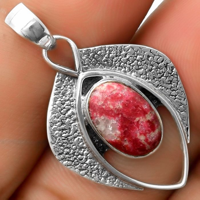 Southwest Style - Pink Thulite - Norway Pendant SDP113002 P-1402, 8x12 mm