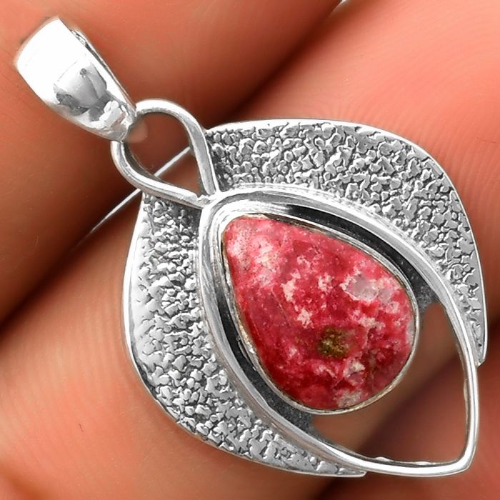 Southwest Style - Pink Thulite - Norway Pendant SDP113004 P-1402, 8x12 mm