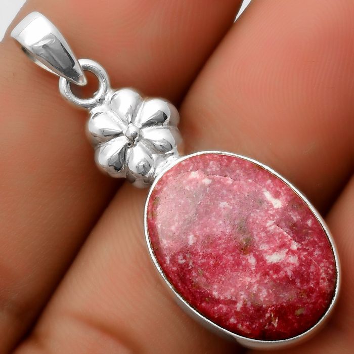 Natural Pink Thulite - Norway Pendant SDP113162 P-1308, 15x20 mm