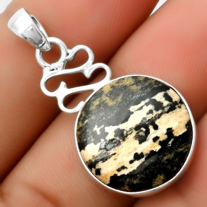 Natural Russian Honey Dendrite Opal Pendant SDP113581 P-1554, 18x18 mm