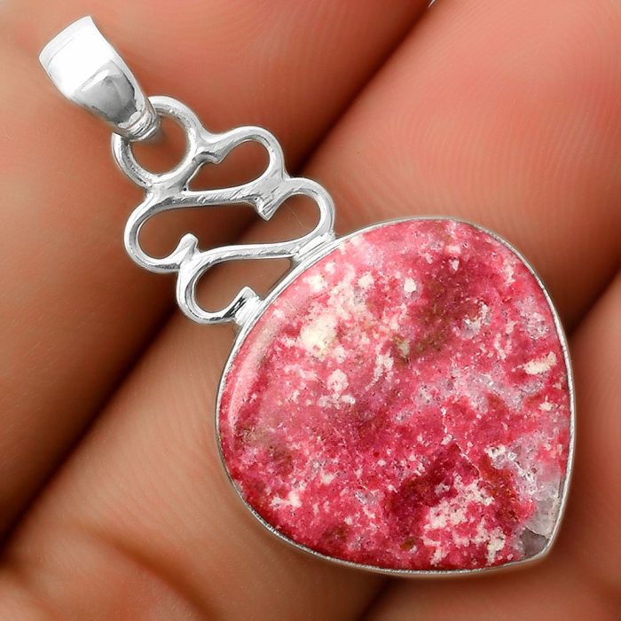 Natural Pink Thulite - Norway Pendant SDP113608 P-1554, 19x19 mm