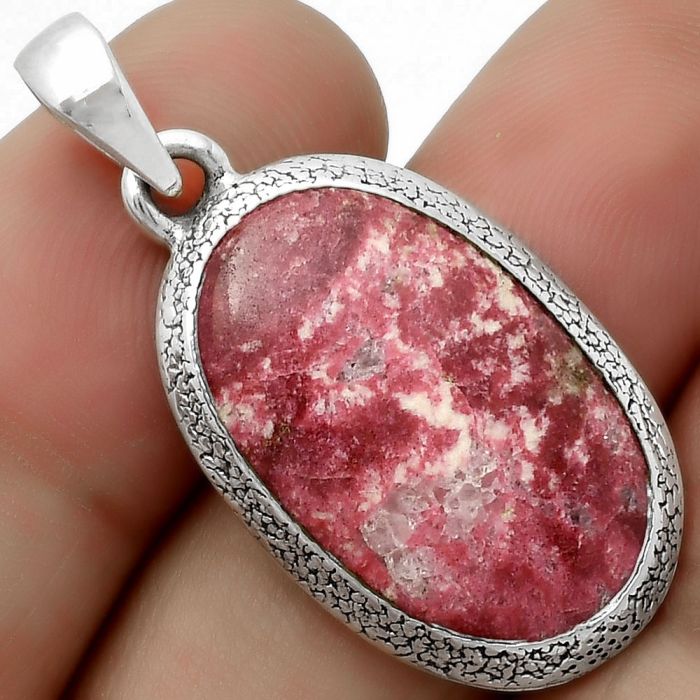 Natural Pink Thulite - Norway Pendant SDP113830 P-1538, 14x23 mm