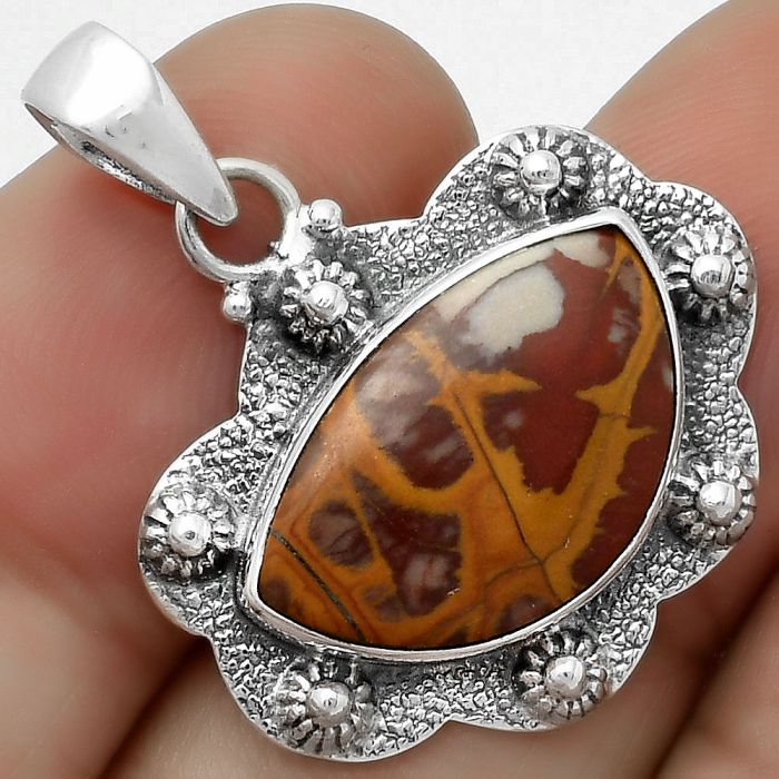 Natural Noreena Jasper Pendant SDP113852 P-1427, 12x19 mm