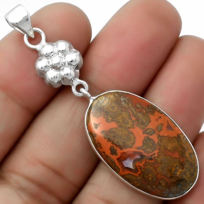 Natural Rare Cady Mountain Agate Pendant SDP114019 P-1211, 16x27 mm