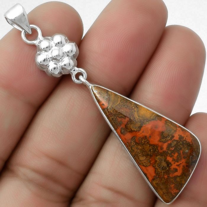 Natural Rare Cady Mountain Agate Pendant SDP114073 P-1211, 14x32 mm