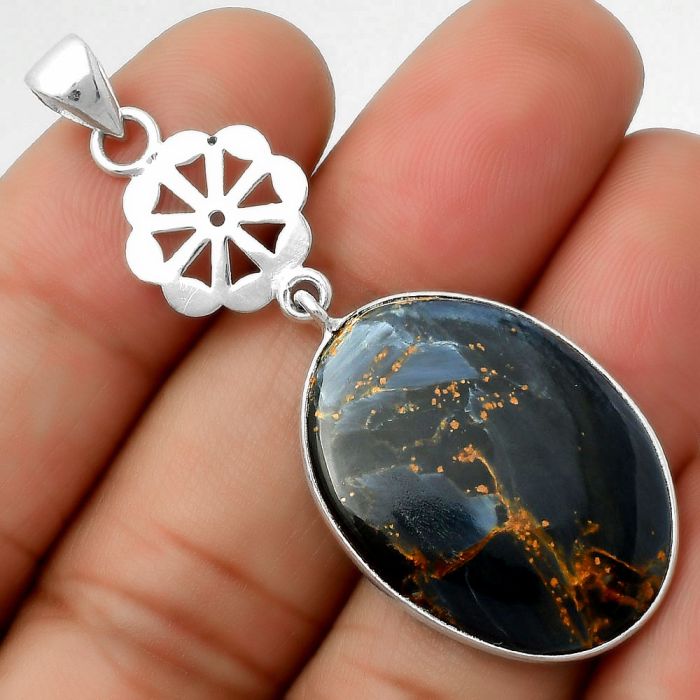 Natural Pietersite - Namibia Pendant SDP114176 P-1634, 19x27 mm