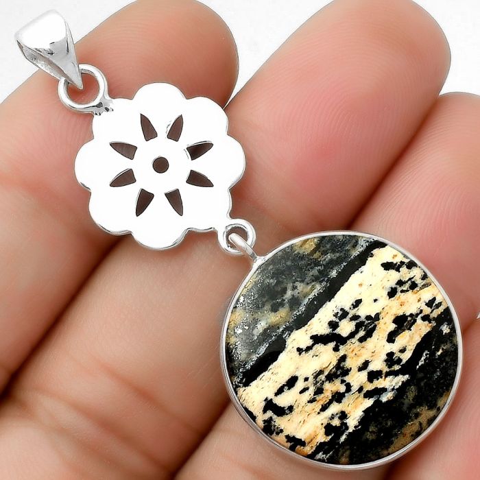 Natural Russian Honey Dendrite Opal Pendant SDP114275 P-1634, 21x21 mm