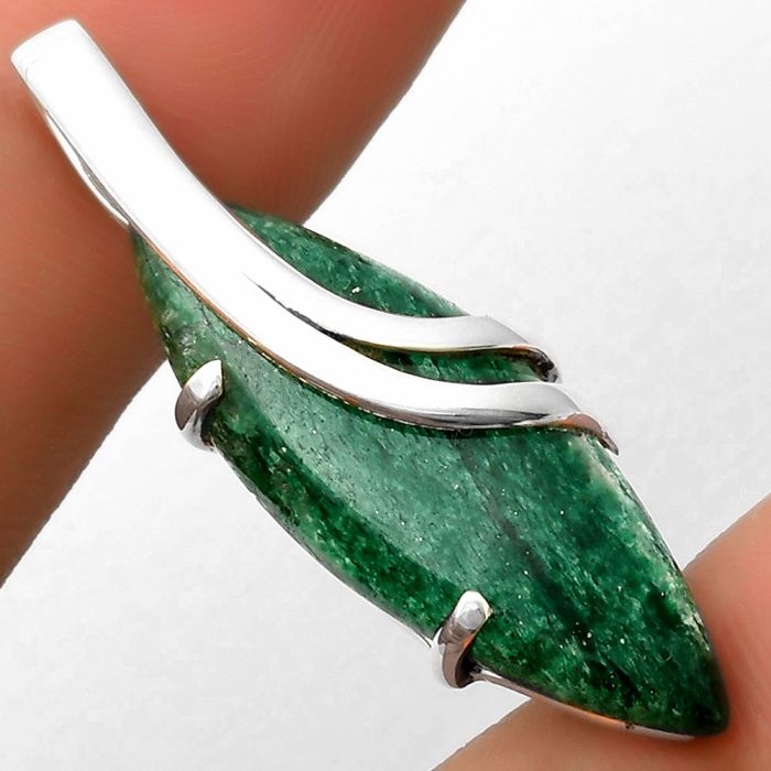 Natural Green Aventurine Pendant SDP114860 P-1165, 12x32 mm