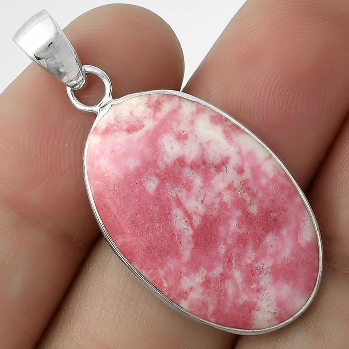 Natural Pink Thulite - Norway Pendant SDP115343 P-1001, 18x28 mm