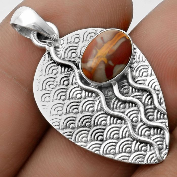 Natural Noreena Jasper Pendant SDP115648 P-1267, 7x10 mm