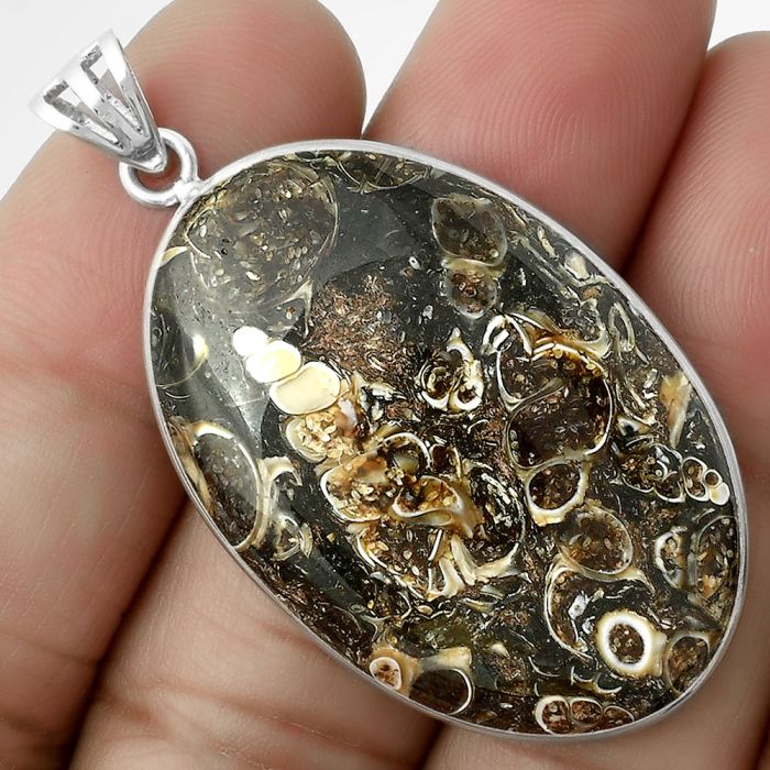 Natural Turtella Jasper - USA Pendant SDP116461 P-1001, 25x37 mm