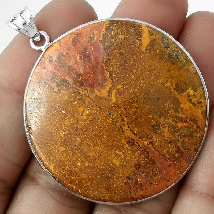 Natural Rare Cady Mountain Agate Pendant SDP116478 P-1001, 39x39 mm