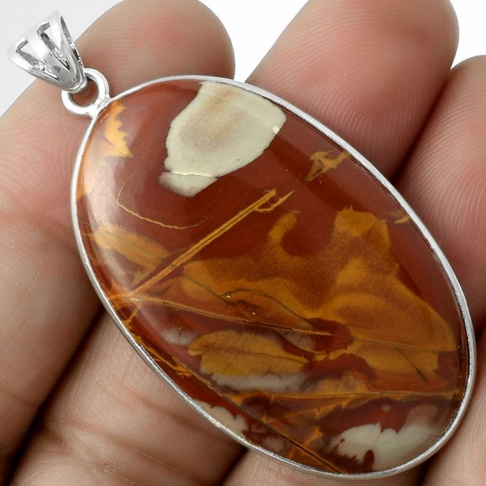 Natural Noreena Jasper Pendant SDP116525 P-1001, 25x41 mm