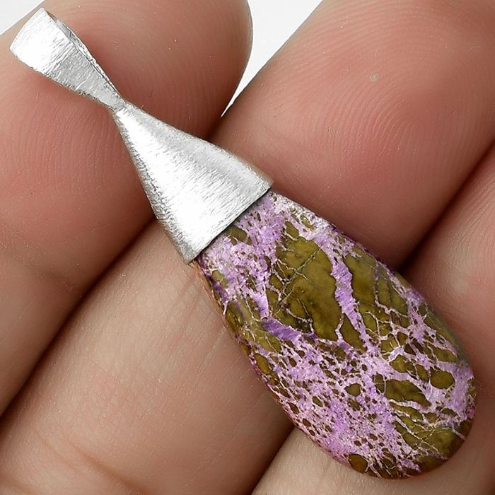 Natural Purpurite - South Africa Pendant SDP116623 P-1016, 12x25 mm