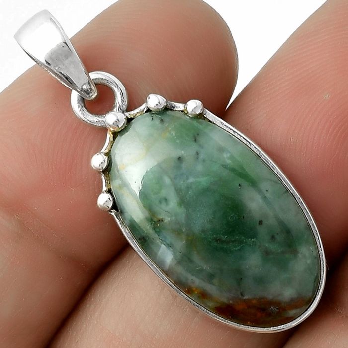 Natural Larsonite Jasper Pendant SDP116654 P-1349, 13x22 mm