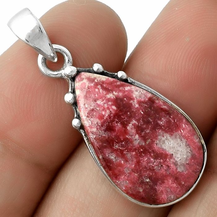 Natural Pink Thulite - Norway Pendant SDP116669 P-1349, 14x23 mm