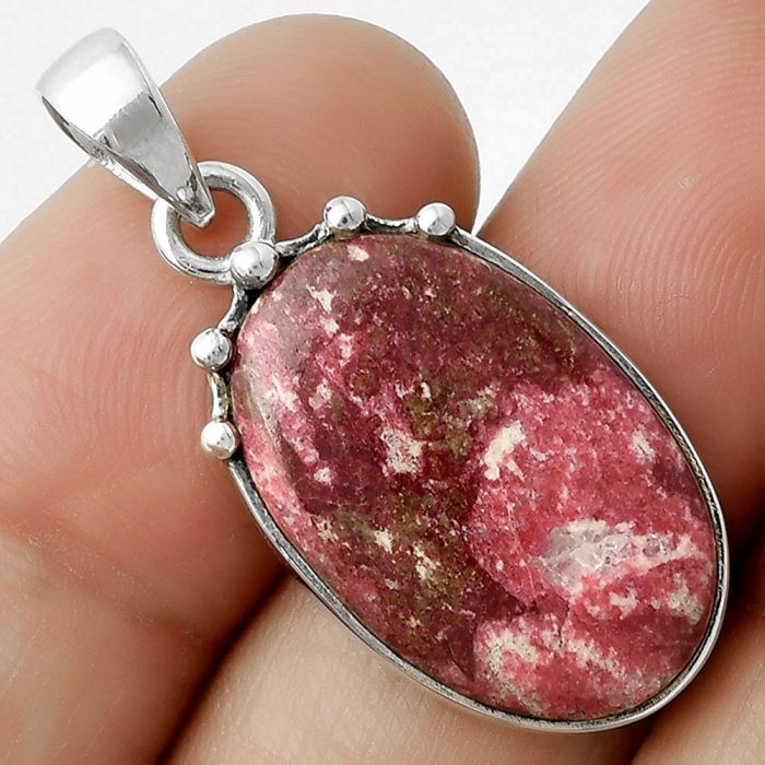 Natural Pink Thulite - Norway Pendant SDP116683 P-1349, 14x22 mm