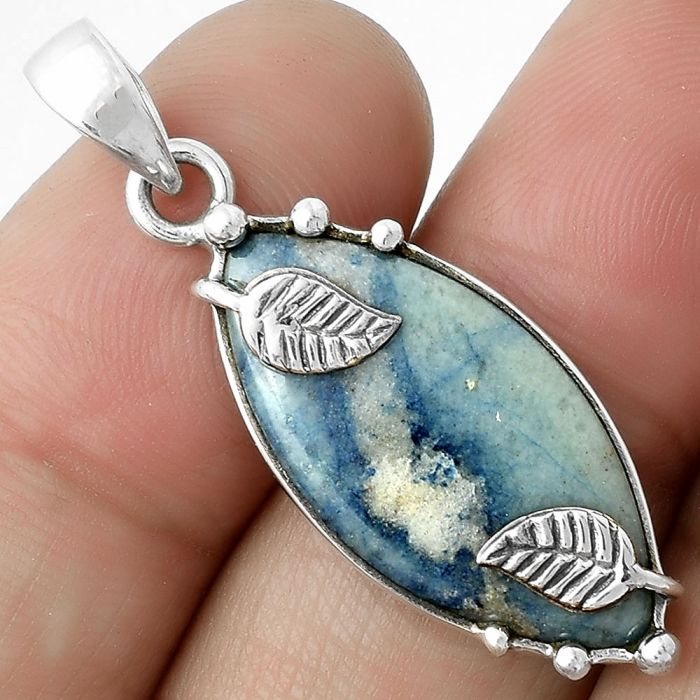 Natural Blue Scheelite - Turkey Pendant SDP116842 P-1226, 12x25 mm