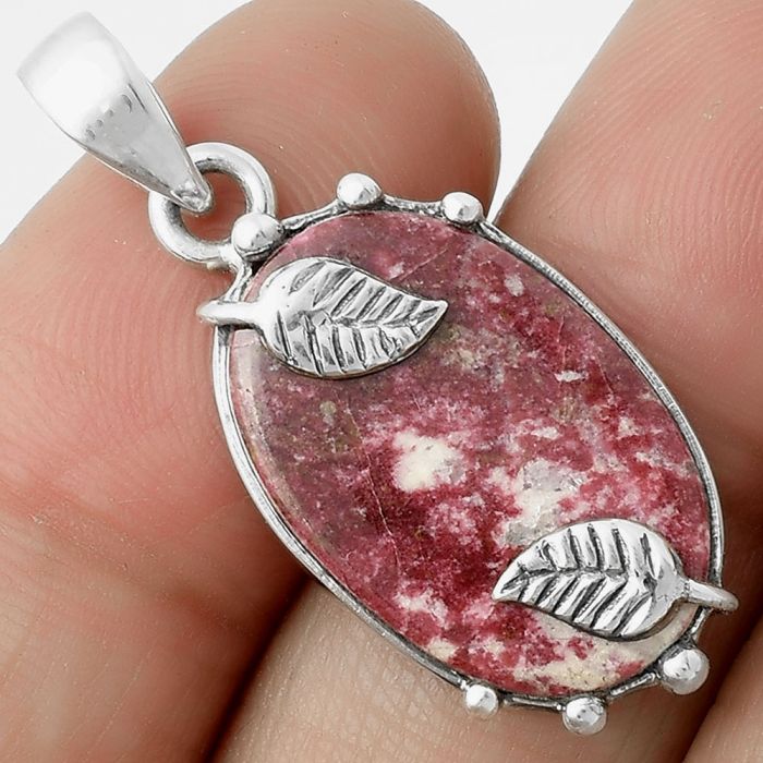 Natural Pink Thulite - Norway Pendant SDP116883 P-1226, 14x22 mm