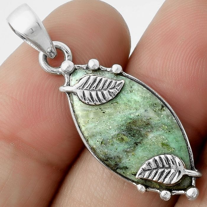 Natural Larsonite Jasper Pendant SDP116885 P-1226, 12x24 mm