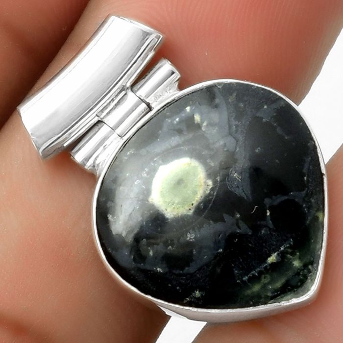 Natural Star Galaxy Jasper Pendant SDP117156 P-1621, 18x18 mm