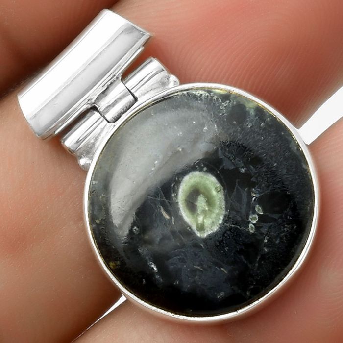 Natural Star Galaxy Jasper Pendant SDP117174 P-1621, 19x19 mm