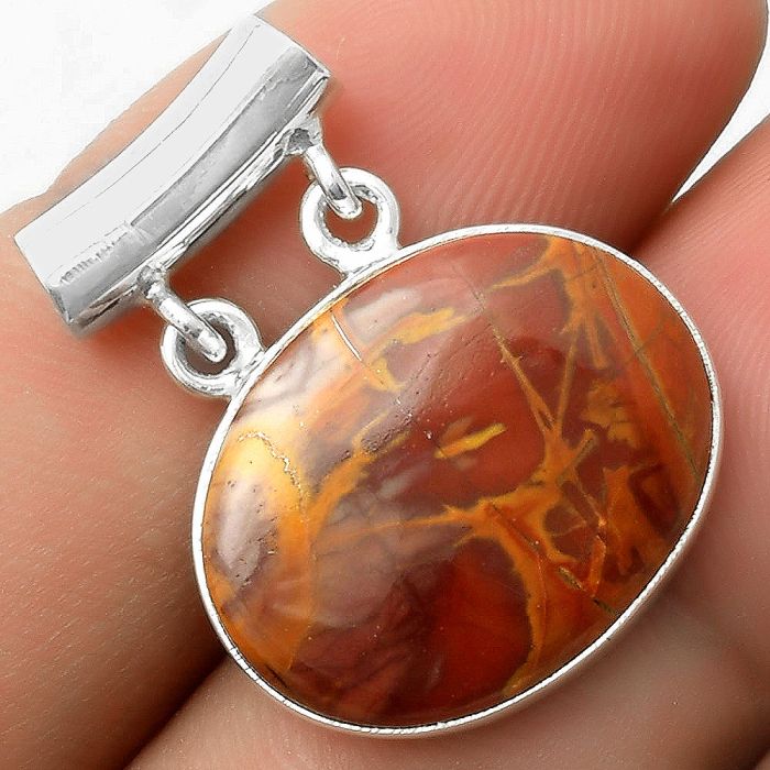 Natural Noreena Jasper Pendant SDP117287 P-1198, 16x21 mm