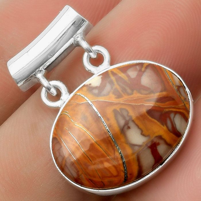 Natural Noreena Jasper Pendant SDP117299 P-1198, 15x20 mm