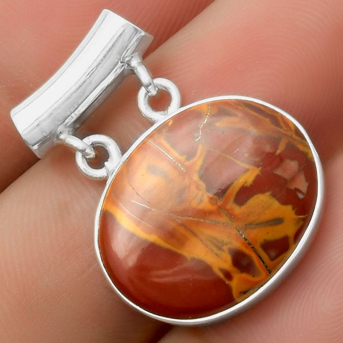 Natural Noreena Jasper Pendant SDP117323 P-1198, 16x20 mm