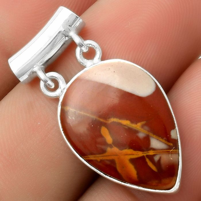 Natural Noreena Jasper Pendant SDP117334 P-1198, 16x22 mm