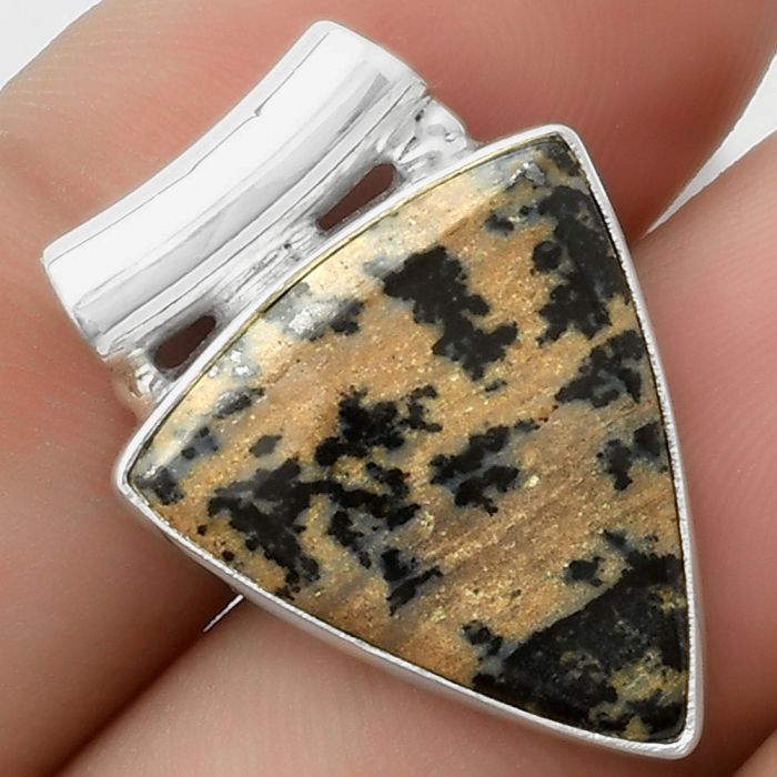 Natural Russian Honey Dendrite Opal Pendant SDP117436 P-1259, 19x20 mm