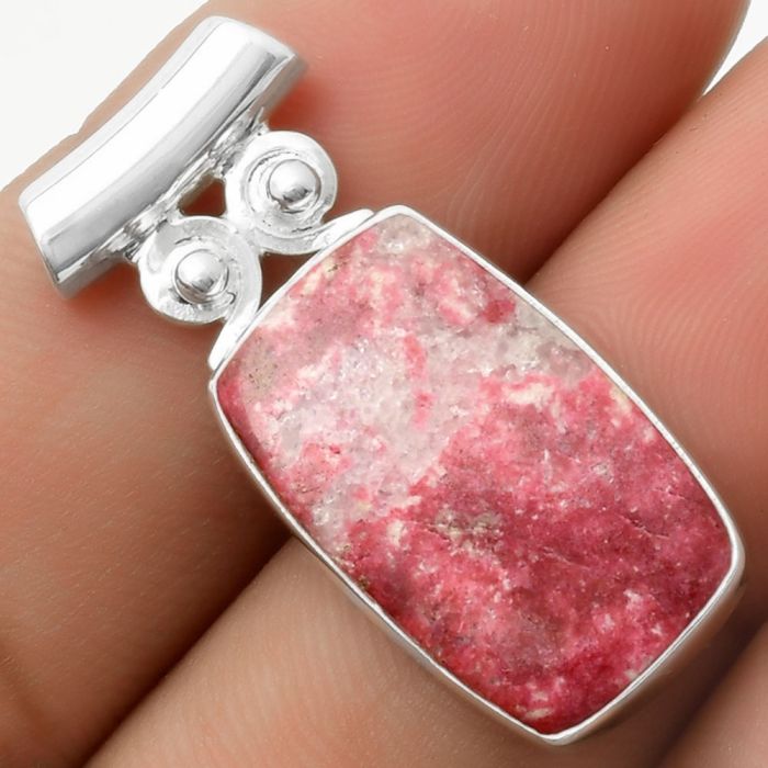 Natural Pink Thulite - Norway Pendant SDP117527 P-1597, 13x21 mm