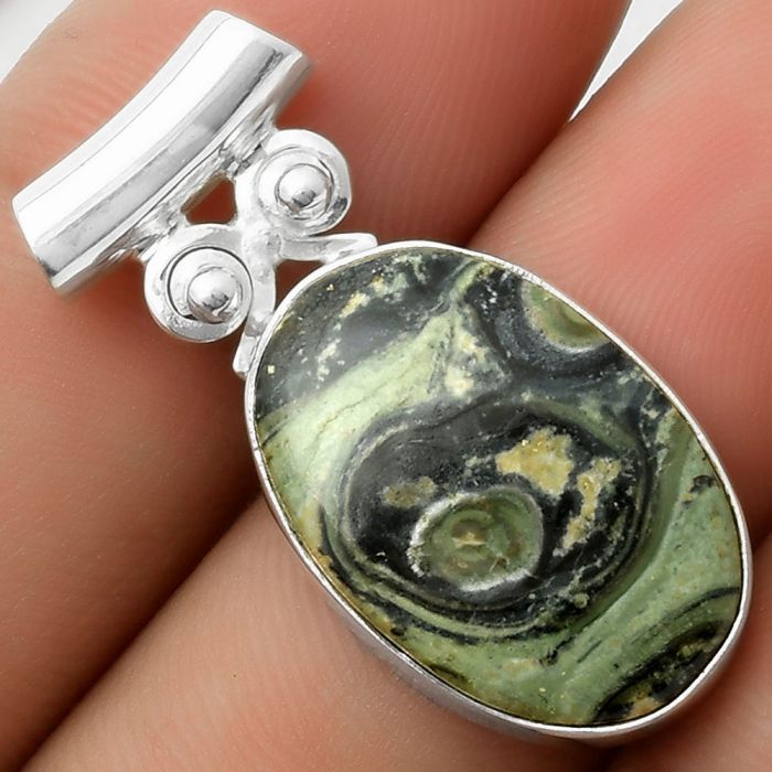 Natural Star Galaxy Jasper Pendant SDP117550 P-1597, 14x21 mm