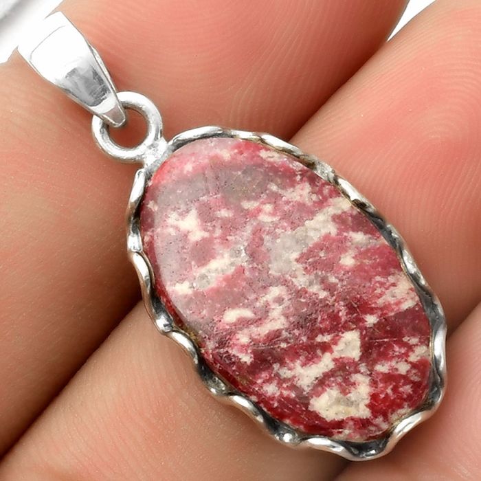 Natural Pink Thulite - Norway Pendant SDP117577 P-1624, 15x24 mm