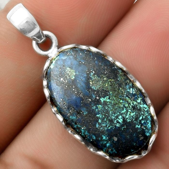 Natural Shattuckite - USA Pendant SDP117582 P-1624, 15x24 mm