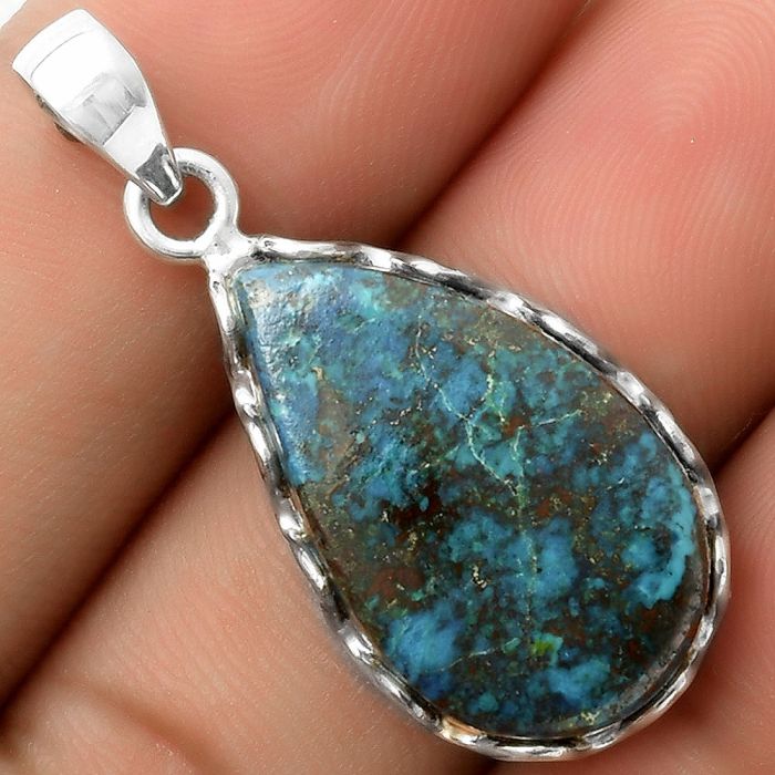 Natural Shattuckite - USA Pendant SDP117612 P-1624, 15x24 mm