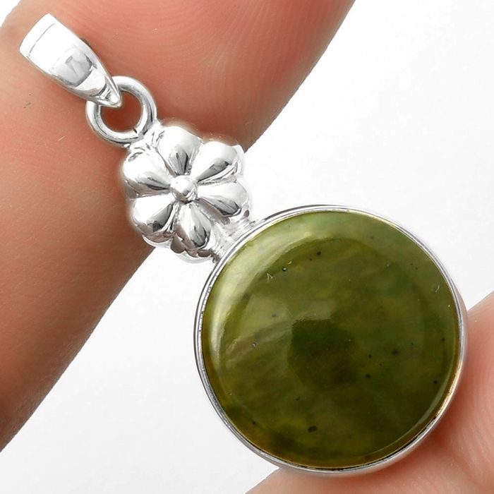 Natural Chrome Chalcedony Pendant SDP117625 P-1308, 18x18 mm