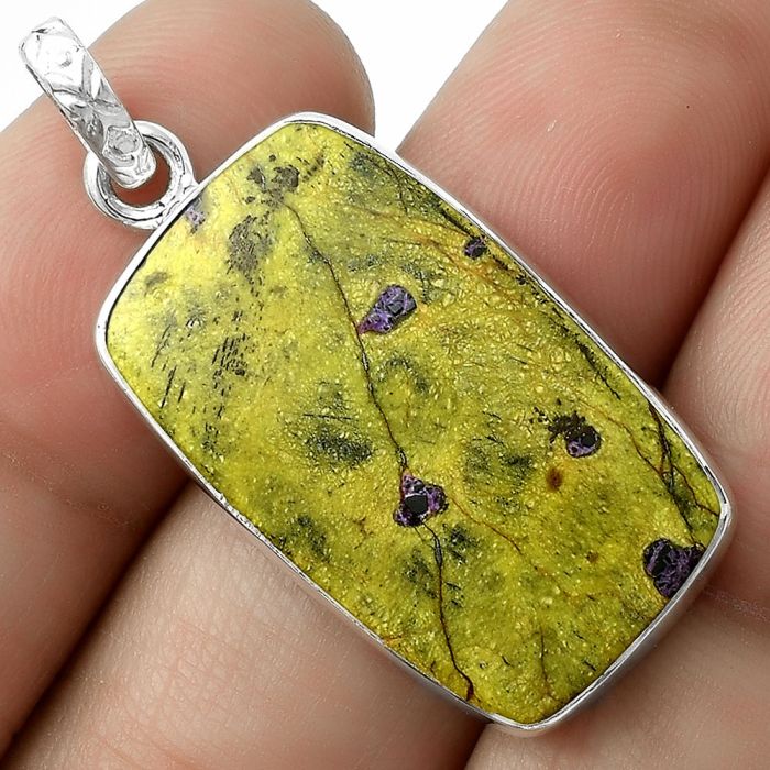 Natural Stichtite Pendant SDP118215 P-1001, 16x27 mm